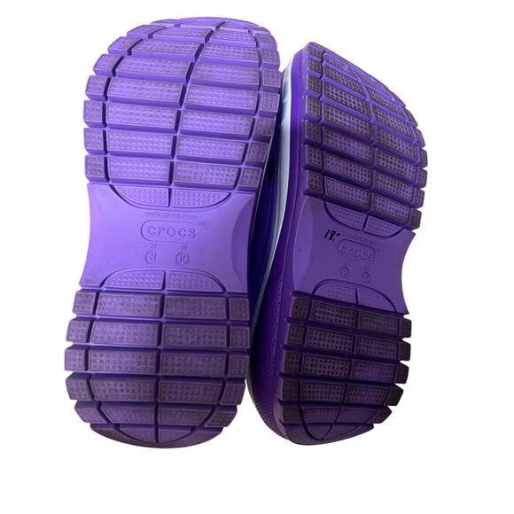 Crocs Classic Mega Crush Clog Womens Size 10 Purple Platform Unisex Mens size 8 - Picture 8 of 8
